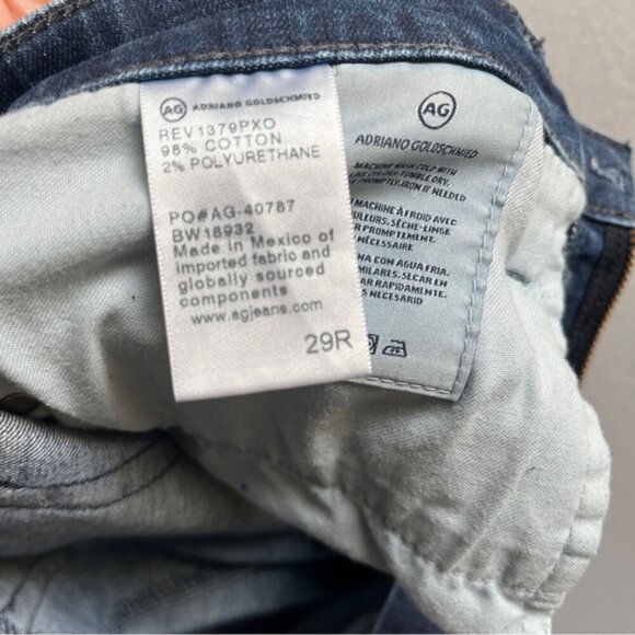 AG Adriano Goldschmied Farrah high rise skinny denim jeans Sz 29 - Picture 6 of 10